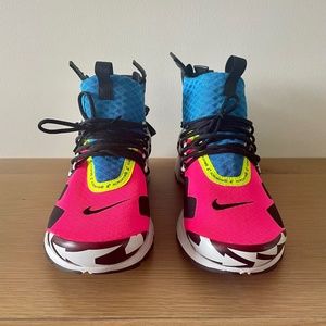 Nike x Acronym Air Presto Mid "Racer Pink" sneakers. Men's Size 10